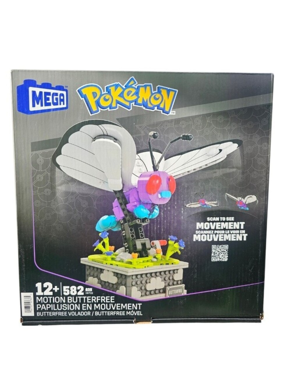 Mega Construx Pokemon Motion Butterfree Building Set 582 Pcs NEW
